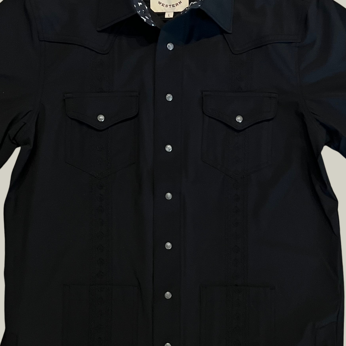 Black Pearl Snap Western Shirt | Rowel Western – Rowel Western Wear