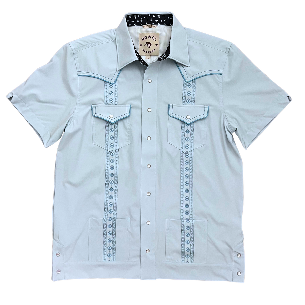 Light Blue Western Shirt | Baby Blue | Rowel Western – Rowel