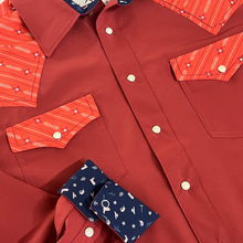 Load image into Gallery viewer, Barn Red / Zia Long Sleeve Performance Western Shirt
