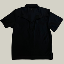 Load image into Gallery viewer, Pearl Snap Guayabera Performance Shirt--Black