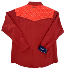 Load image into Gallery viewer, Barn Red / Zia Long Sleeve Performance Western Shirt