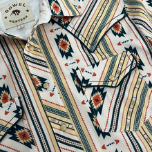 Load image into Gallery viewer, Yellow Aztec Short Sleeve Performance Western Shirt