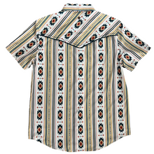 Load image into Gallery viewer, Yellow Aztec Short Sleeve Performance Western Shirt
