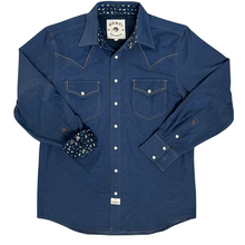 Load image into Gallery viewer, Classic Tech Denim Long Sleeve Performance Western Shirt
