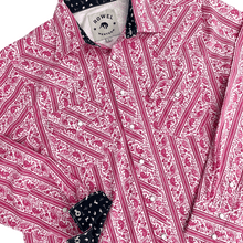 Load image into Gallery viewer, Cactus Flower Paisley Long Sleeve Performance Western Shirt