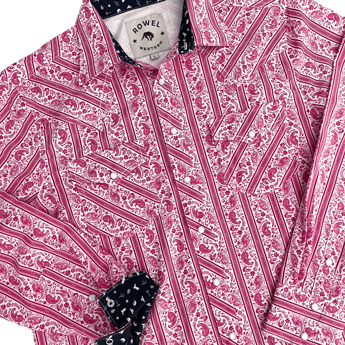Cactus Flower Paisley Western | Rowel Western – Rowel Western Wear