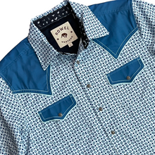 Load image into Gallery viewer, Blue Diamond Short Sleeve Performance Western Shirt