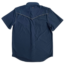 Load image into Gallery viewer, Classic Tech Denim Short Sleeve Performance Western Shirt