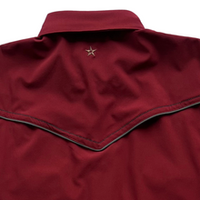 Load image into Gallery viewer, Cabernet/Irongate Piping Short Sleeve Performance Western Shirt