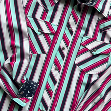 Load image into Gallery viewer, Sandia Stripe Long Sleeve Performance Western Shirt