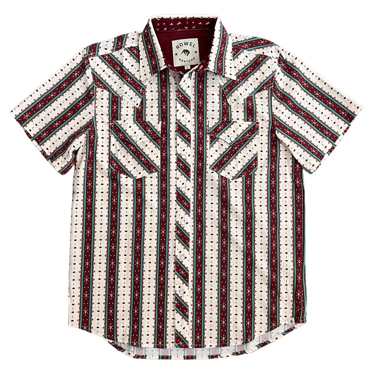 El Paso Stripe Short Sleeve Snap | Rowel Western – Rowel Western Wear