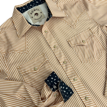 Load image into Gallery viewer, Desert Cowboy Stripe Long Sleeve Performance Western Shirt