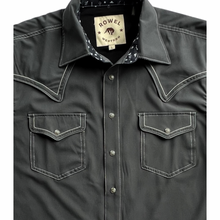 Load image into Gallery viewer, Gunmetal Short Sleeve Performance Western Shirt