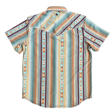 Load image into Gallery viewer, Agave Stripe Short Sleeve Performance Western Shirt