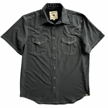 Load image into Gallery viewer, Gunmetal Short Sleeve Performance Western Shirt