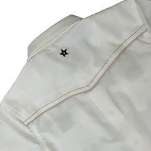Load image into Gallery viewer, Youth Pearl Snap Guayabera Performance Shirt--Pearl White