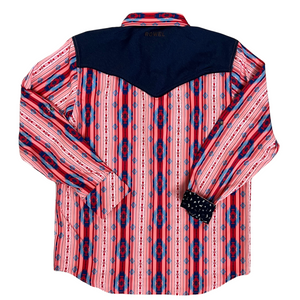 San Antonio Stripe Long Sleeve Performance Western Shirt