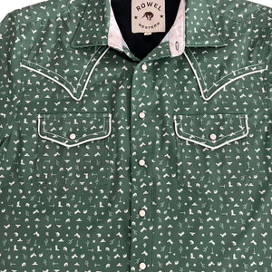 Myrtle Green Western Icon Short Sleeve Performance Western Shirt