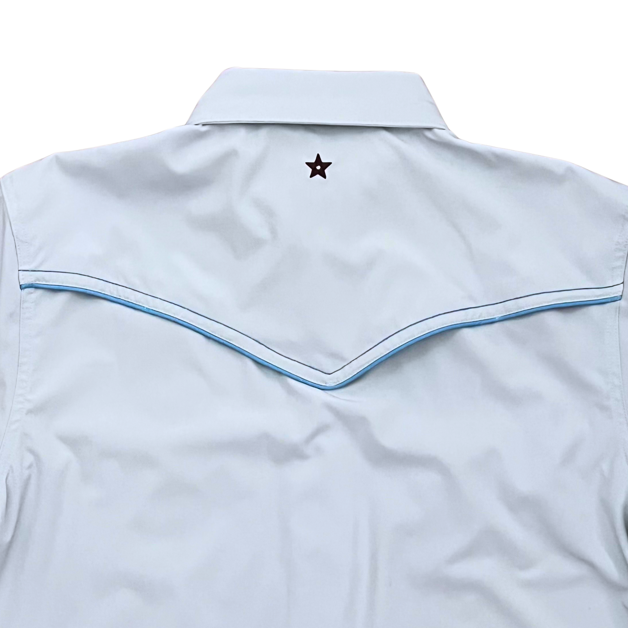 Light Blue Western Shirt | Baby Blue | Rowel Western XL Light Blue Western Shirt | Baby Blue | Rowel Western XL