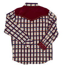 Load image into Gallery viewer, Navajo Plaid Long Sleeve Performance Western Shirt
