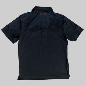 Pearl Snap Polo- Black