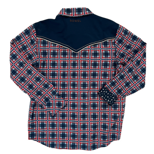 Backyard Plaid Long Sleeve Performance Western Shirt