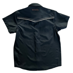 Youth Black & Tan Short Sleeve Performance Western Shirt