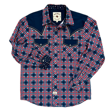 Load image into Gallery viewer, Backyard Plaid Long Sleeve Performance Western Shirt
