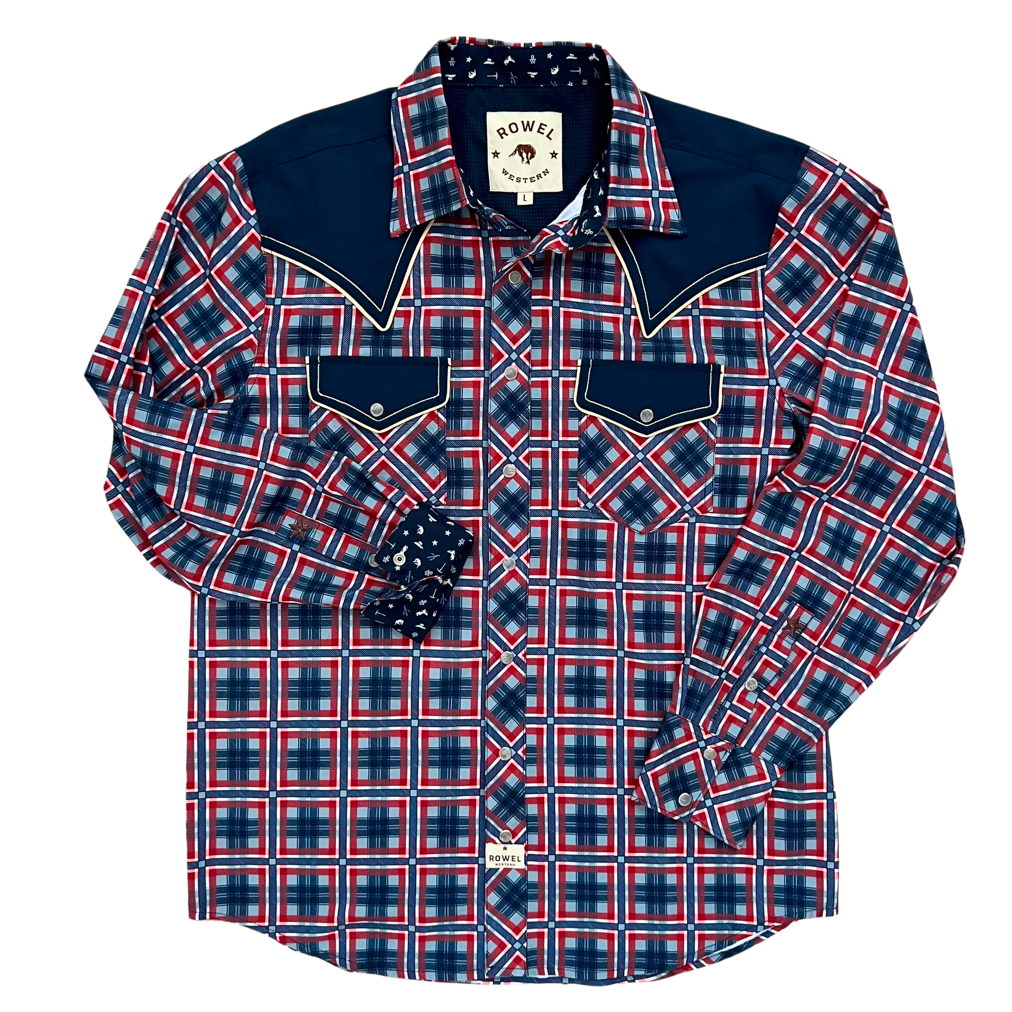 Plaid Western Shirt | Long Sleeve | Rowel Western – Rowel Western Wear