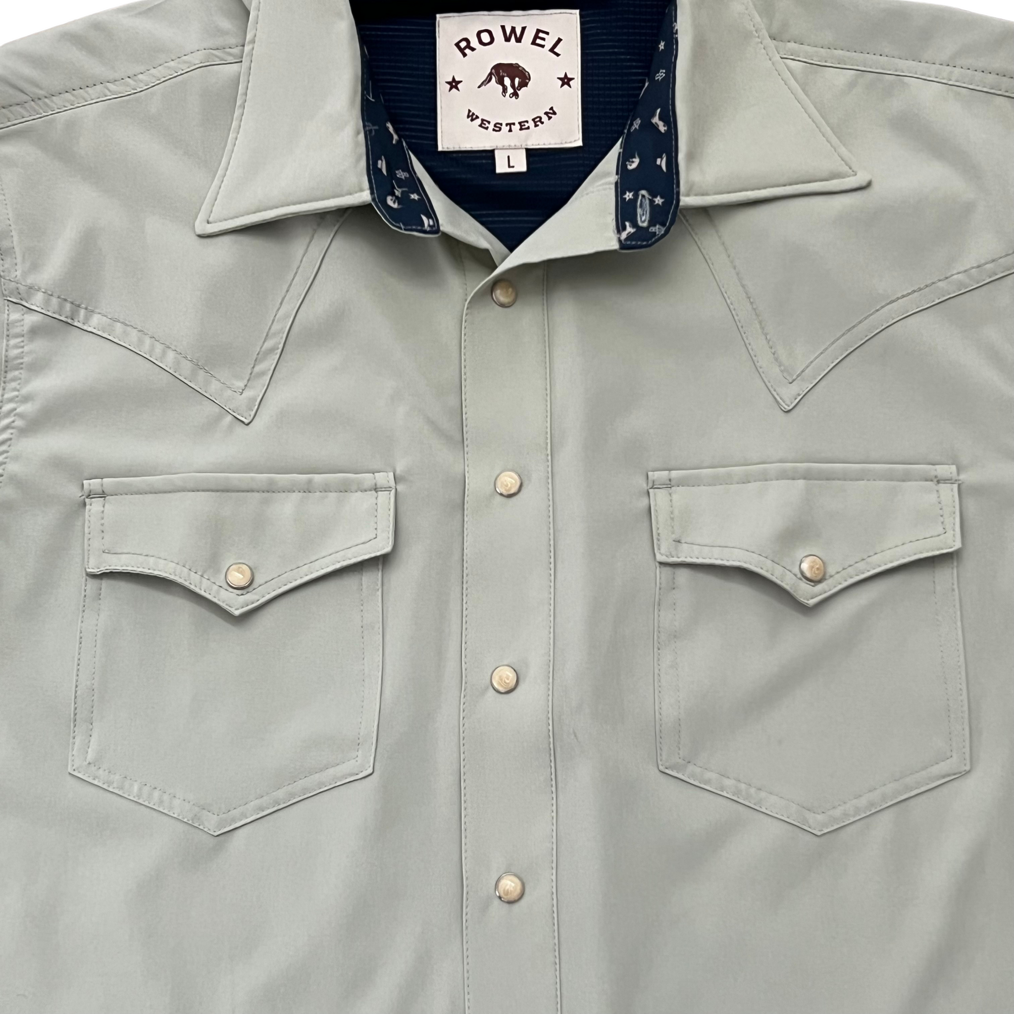 Agave Green Short Sleeve Western Shirt | Rowel Western Rowel Western Wear Agave Green Short Sleeve Western Shirt | Rowel Western Rowel Western Wear