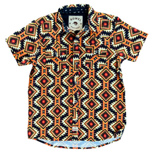 Load image into Gallery viewer, Youth Zuni Diamond Short Sleeve Performance Western Shirt
