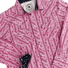 Load image into Gallery viewer, Cactus Flower Paisley Long Sleeve Performance Western Shirt
