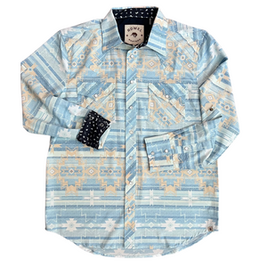 Aztec Oasis Long Sleeve Performance Western Shirt