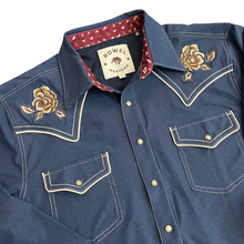 Load image into Gallery viewer, Tech Denim Embroidered Long Sleeve Performance Western Shirt

