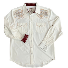 Load image into Gallery viewer, White Alyssum Embroidered Long Sleeve Performance Western Shirt
