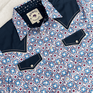 Country Floral Short Sleeve Performance Western Shirt
