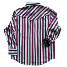 Load image into Gallery viewer, Sandia Stripe Long Sleeve Performance Western Shirt
