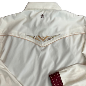 White Alyssum Embroidered Long Sleeve Performance Western Shirt