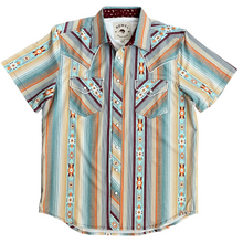 Load image into Gallery viewer, Agave Stripe Short Sleeve Performance Western Shirt
