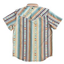 Load image into Gallery viewer, Agave Stripe Short Sleeve Performance Western Shirt
