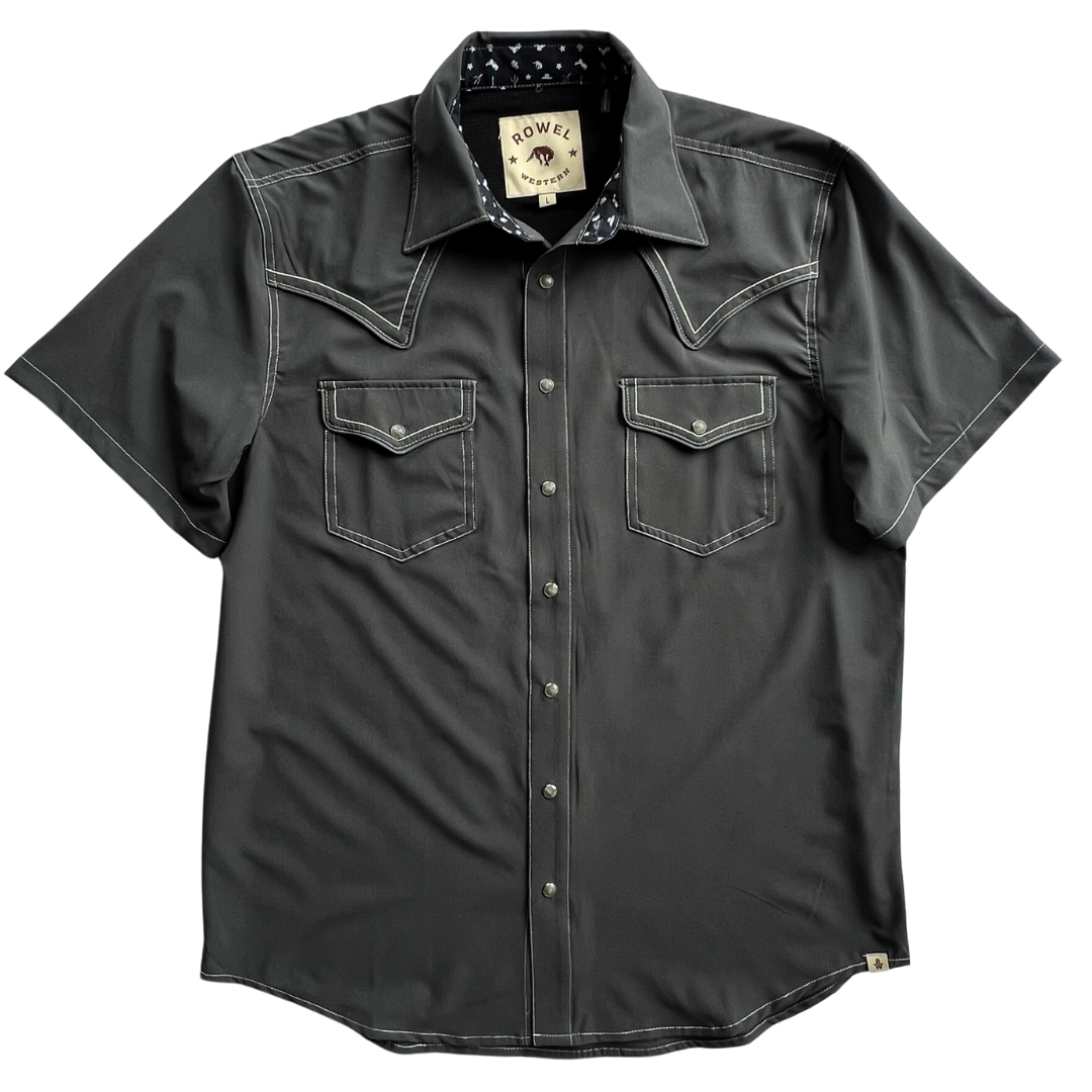 mens short sleeve western dress shirts Men's TEK Maroon Shirt style metal buttons. Short Sleeve Shirts for Men