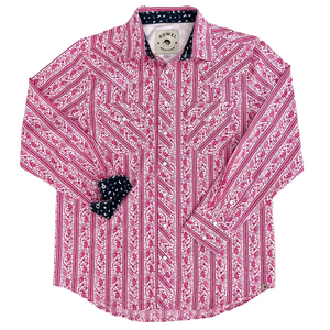 Cactus Flower Paisley Long Sleeve Performance Western Shirt