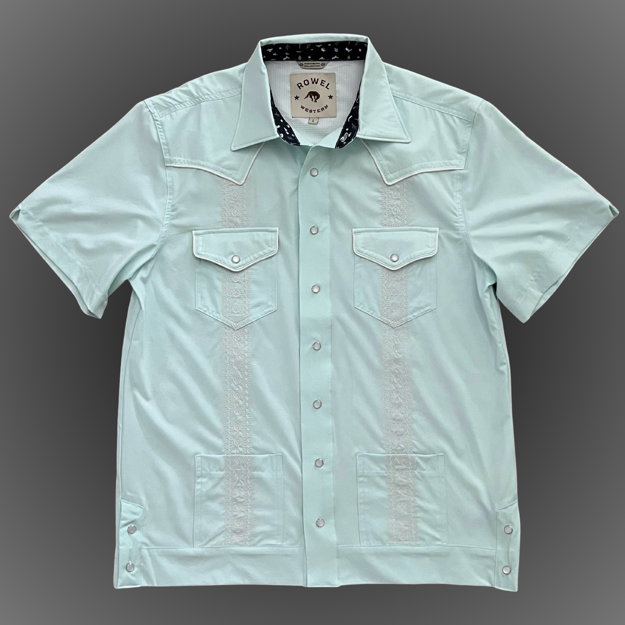 Pearl Snap Guayabera Performance Shirt--Saltwater – Rowel Western Wear