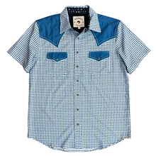 Load image into Gallery viewer, Blue Diamond Short Sleeve Performance Western Shirt
