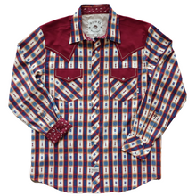 Load image into Gallery viewer, Navajo Plaid Long Sleeve Performance Western Shirt
