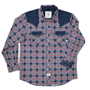 Backyard Plaid Long Sleeve Performance Western Shirt