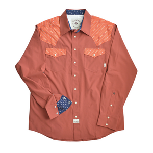 Barn Red / Zia Long Sleeve Performance Western Shirt