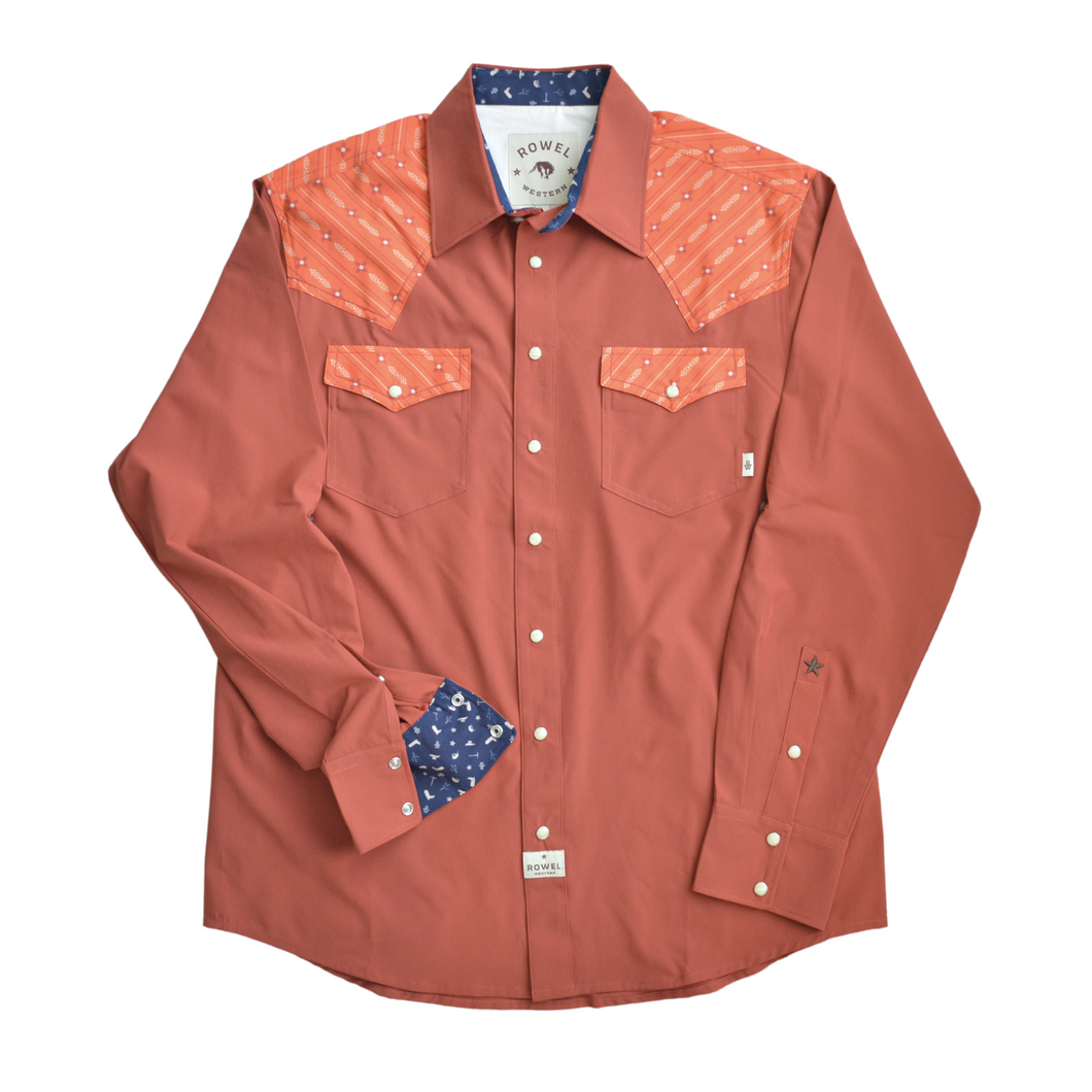 Barn Red / Zia Long Sleeve Performance Western Shirt