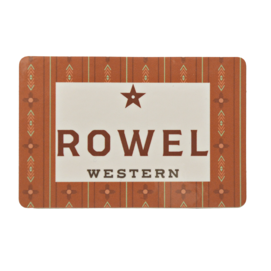 Rowel Western Zia Print Sticker (Glossy Finish)