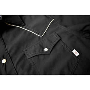Black / Tan Piping Short Sleeve Performance Western Shirt